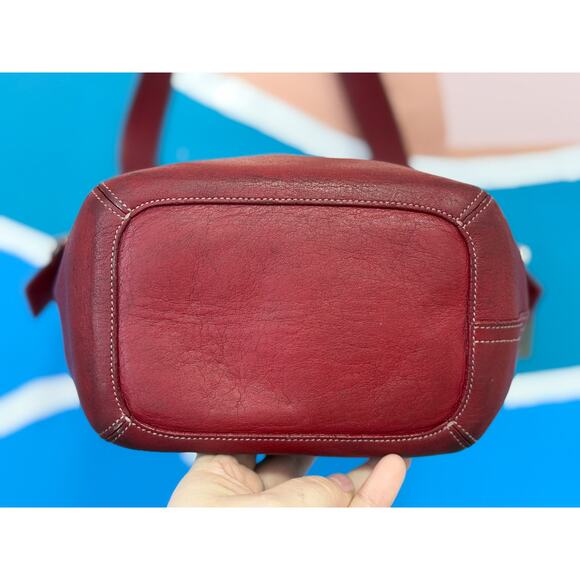 EUC Y2k Vintage Coach Red Bucket Bag Style 9186 - Picture 3 of 10